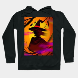 A Witch Silhouette Hoodie